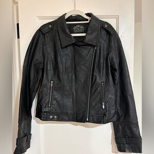 Blanc Noir Leather Moto Jacket